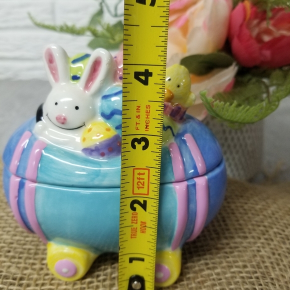 Hallmark Ceramic Easter Egg Car Trinket Box - Picture 10 of 10